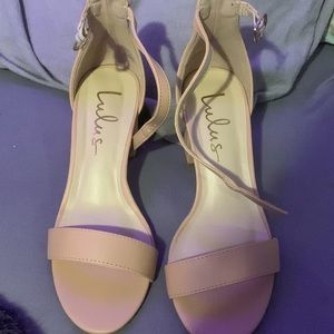 COPY - lulu’s harper almond ankle strap heels